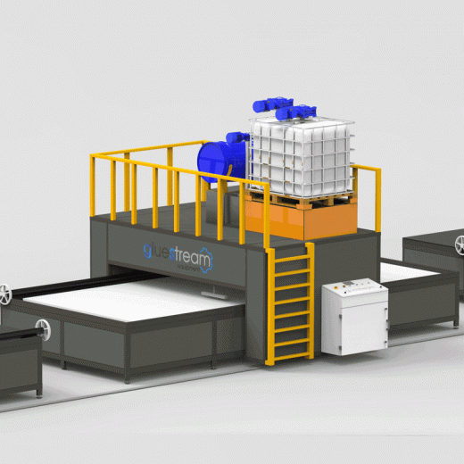 SPL-10M MULTI PUR VAN PORTAL MACHINE D'APPLICATION D'ADHÉSIF À DEUX COMPOSANTS