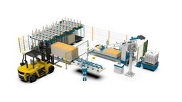 Ligne de production de panneaux SIP ASPL-10M.4P avec 4 presses